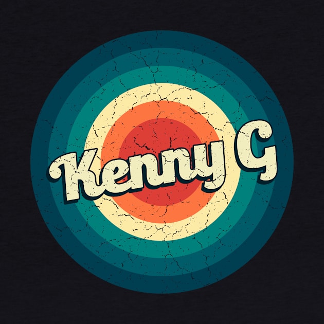 Graphic Kenny G Name Retro Vintage Circle by Mysterious Astral City